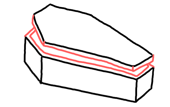  how to draw step by step coffin drawing easy  - EasystepDrawing