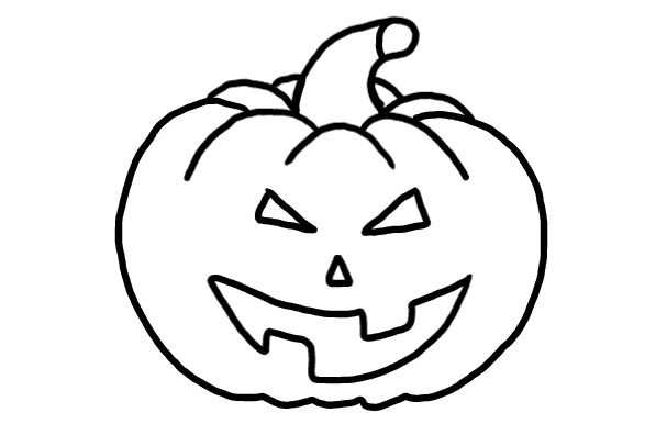  how to draw step by step jackolantern drawing easy  - EasystepDrawing