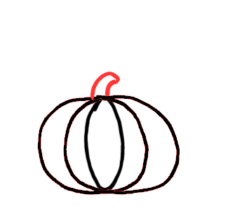  how to draw step by step pumpkin drawing easy  - EasystepDrawing