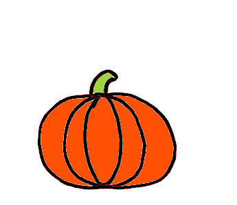 easy step by step pumpkin drawing - EasystepDrawing