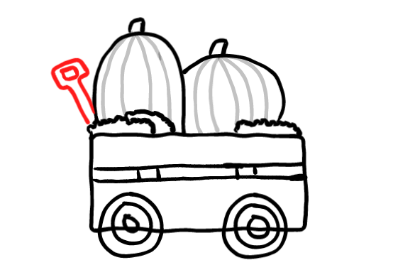  how to draw step by step pumpkinwagon drawing easy  - EasystepDrawing