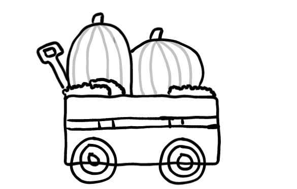  how to draw step by step pumpkinwagon drawing easy  - EasystepDrawing