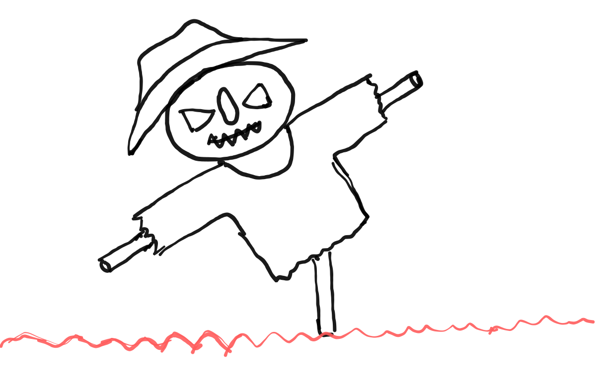  how to draw step by step scarecroww drawing easy  - EasystepDrawing