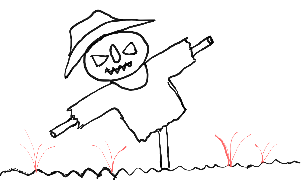  how to draw step by step scarecroww drawing easy  - EasystepDrawing