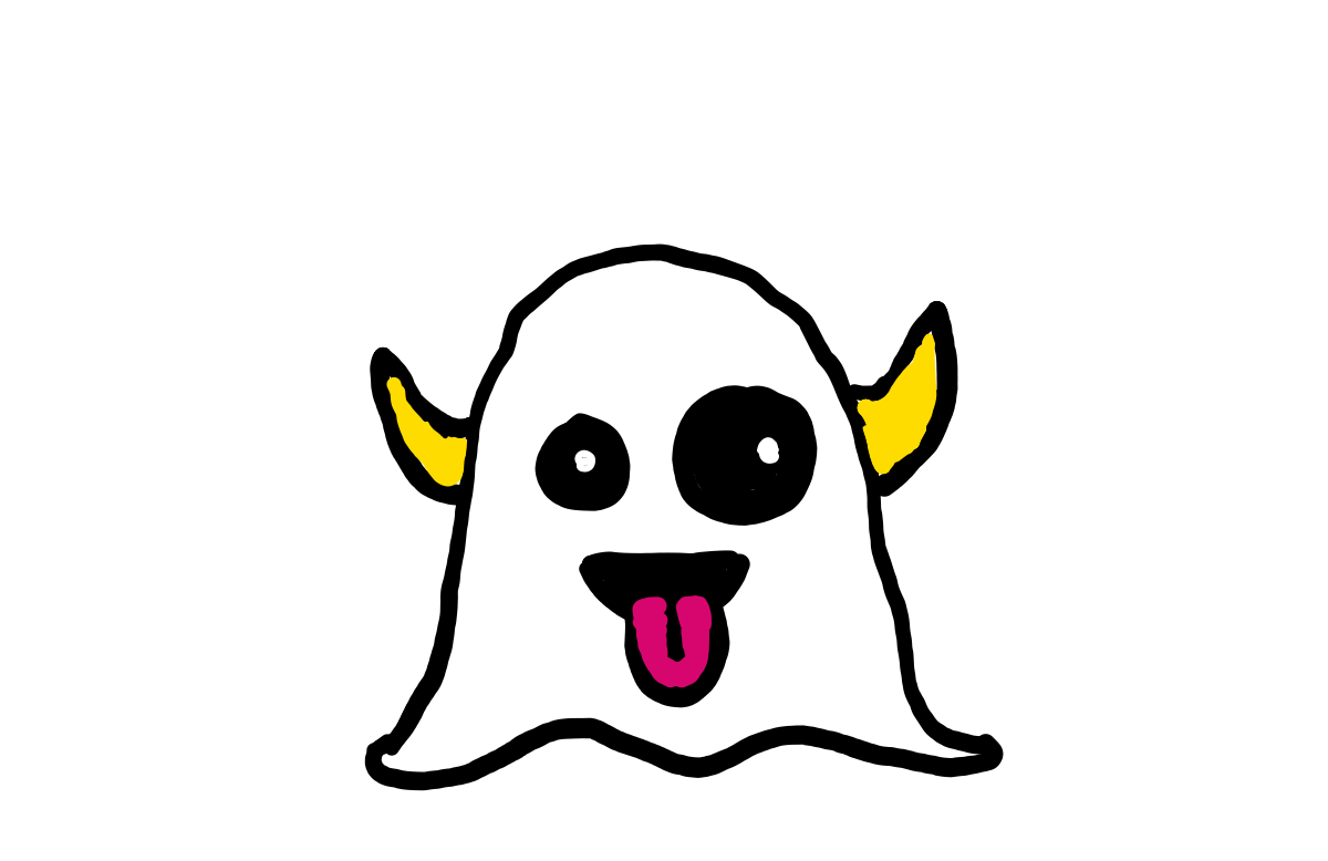 easy step by step Sic Ghost drawing - EasystepDrawing