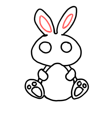  how to draw step by step easterbunny drawing easy  - EasystepDrawing