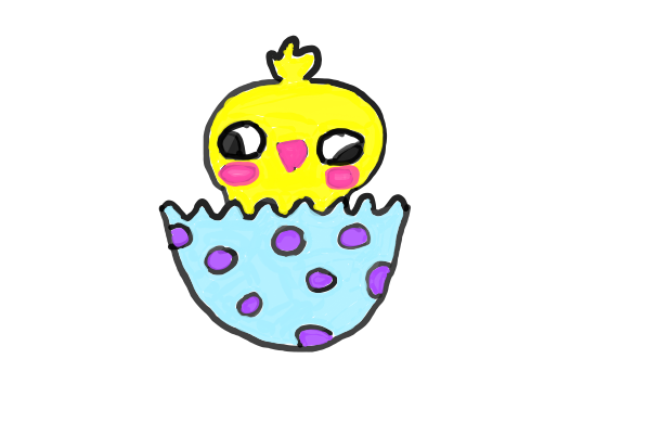  how to draw Easter Chick in easy steps - step number : 10 - Easy Step Drawing