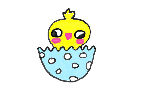 How to draw Easter Chick in easy step by step.
