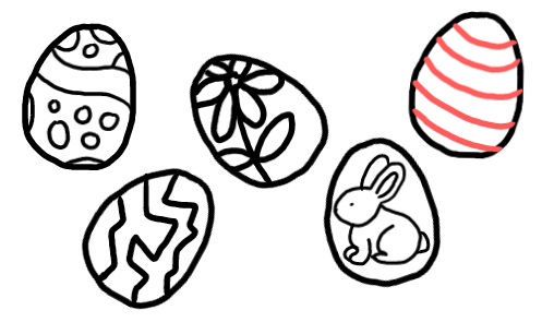  how to draw step by step eastereggs drawing easy  - EasystepDrawing