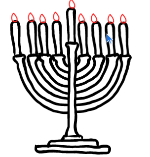  how to draw step by step menorah drawing easy  - EasystepDrawing