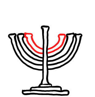  how to draw step by step menorah drawing easy  - EasystepDrawing