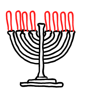  how to draw step by step menorah drawing easy  - EasystepDrawing