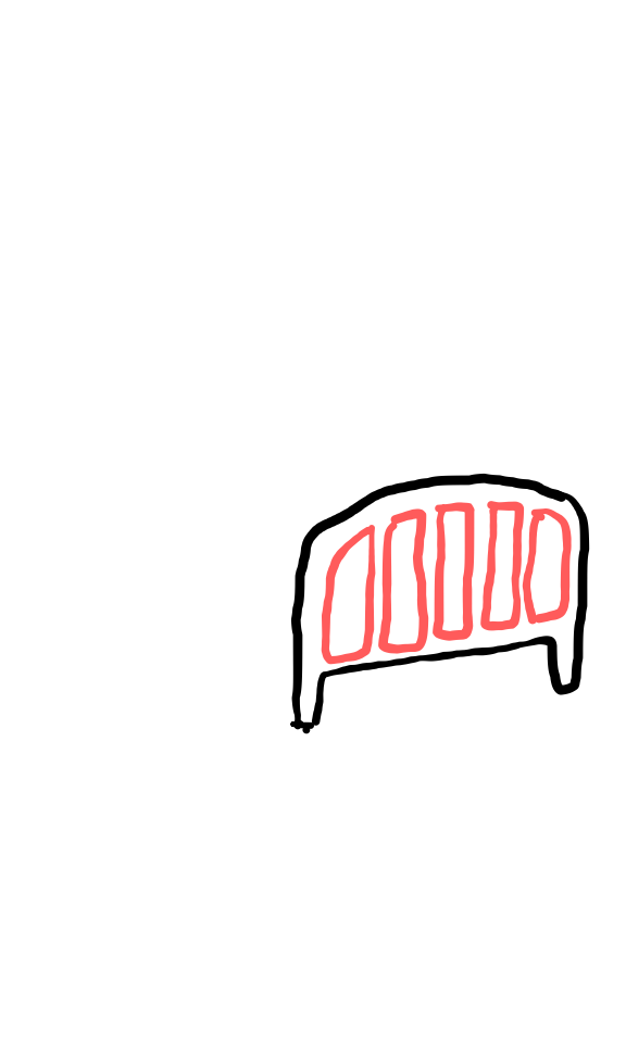  how to draw Hospital Bed in easy steps - step number : 2 - Easy Step Drawing