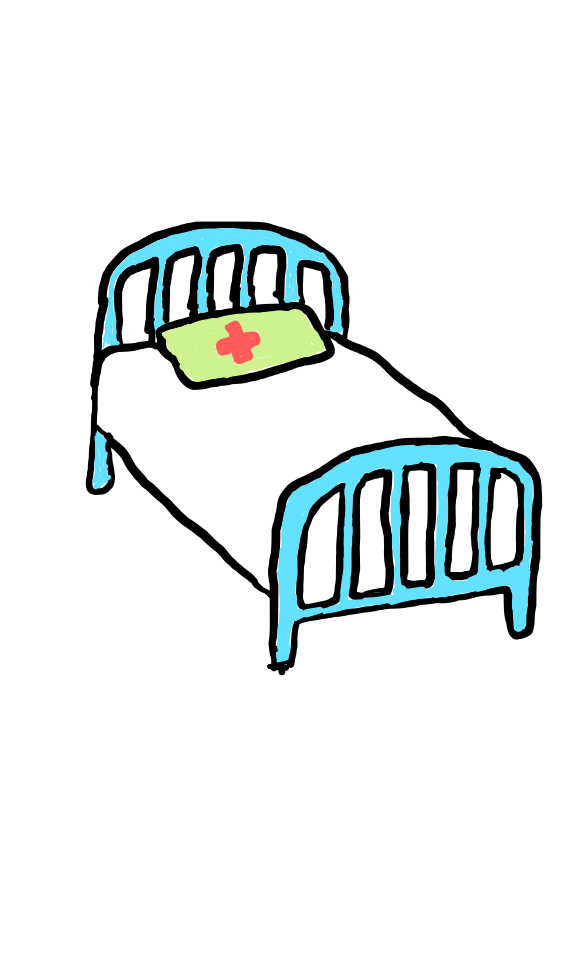 easy step by step Hospital Bed drawing - EasystepDrawing