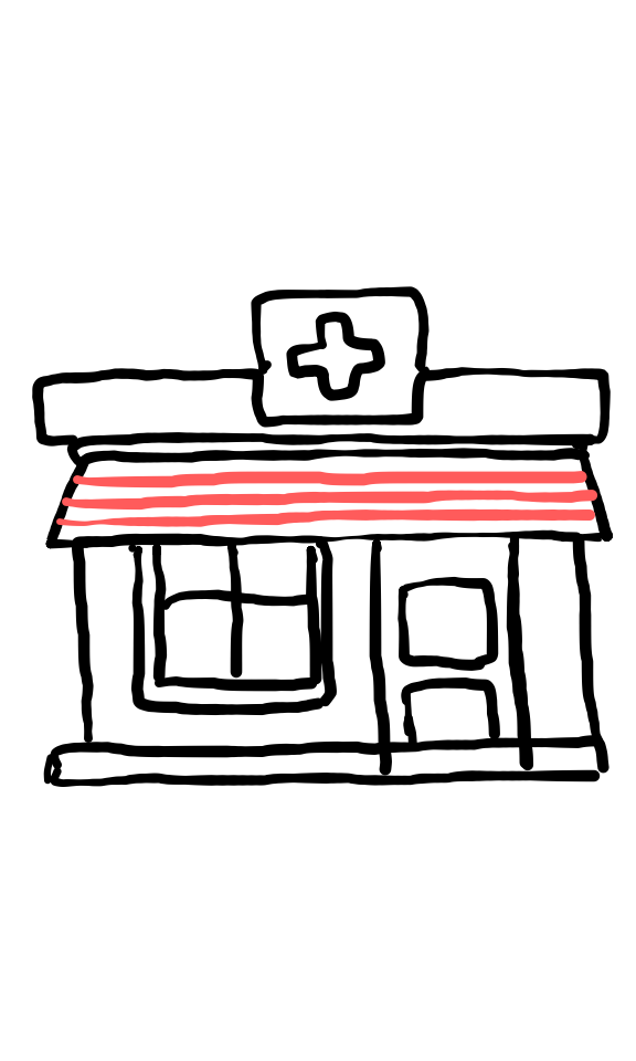  how to draw Medical Clinic House in easy steps - step number : 5 - Easy Step Drawing