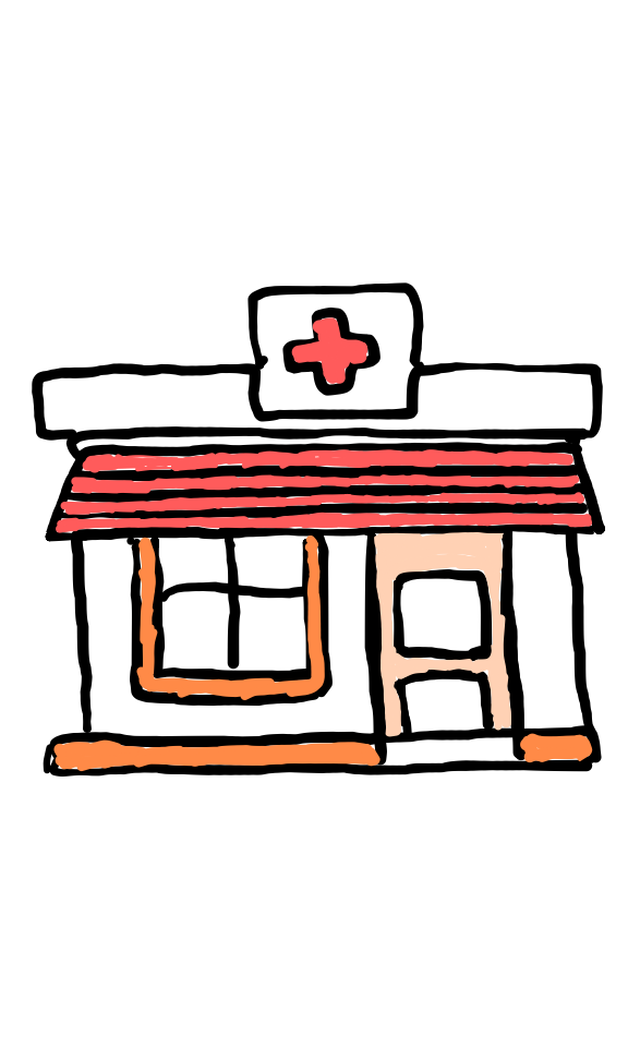  how to draw Medical Clinic House in easy steps - step number : 8 - Easy Step Drawing
