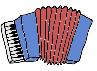 easy step by step accordian drawing - EasystepDrawing