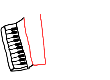  how to draw step by step accordian drawing easy  - EasystepDrawing