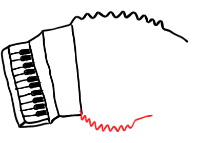  how to draw step by step accordian drawing easy  - EasystepDrawing