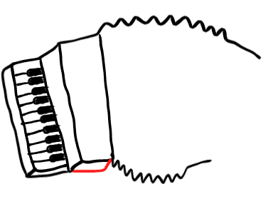  how to draw step by step accordian drawing easy  - EasystepDrawing