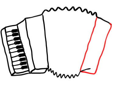  how to draw step by step accordian drawing easy  - EasystepDrawing