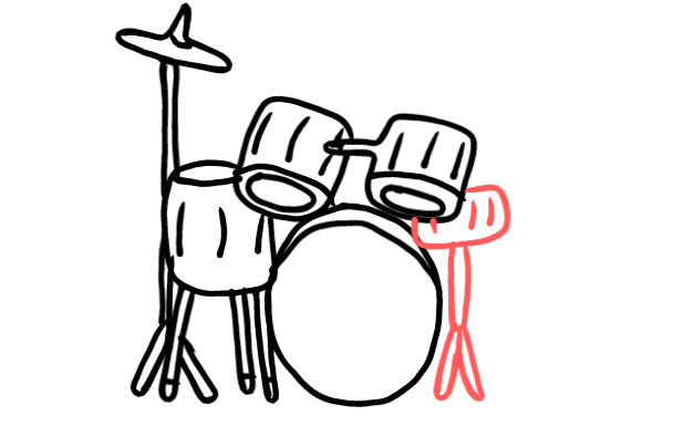  how to draw step by step drumset drawing easy  - EasystepDrawing