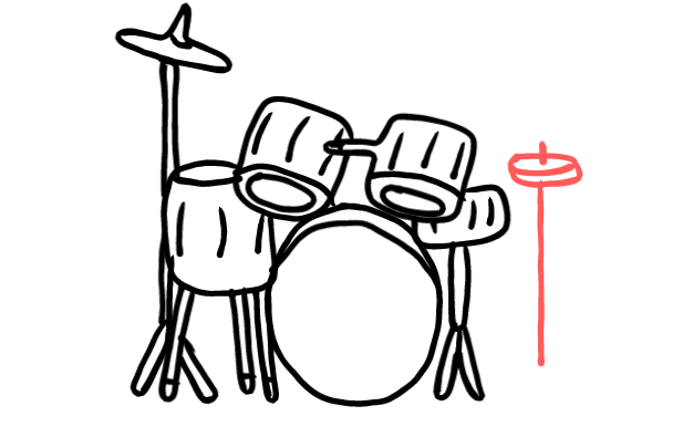  how to draw step by step drumset drawing easy  - EasystepDrawing