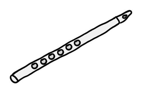 easy step by step flute drawing - EasystepDrawing