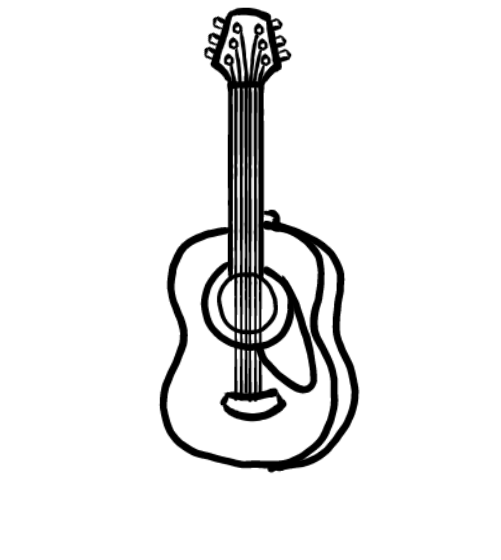  how to draw step by step guitar drawing easy  - EasystepDrawing