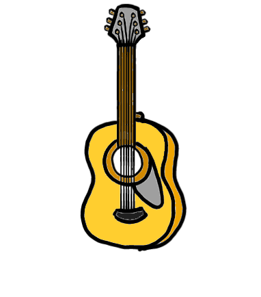 easy step by step guitar drawing - EasystepDrawing