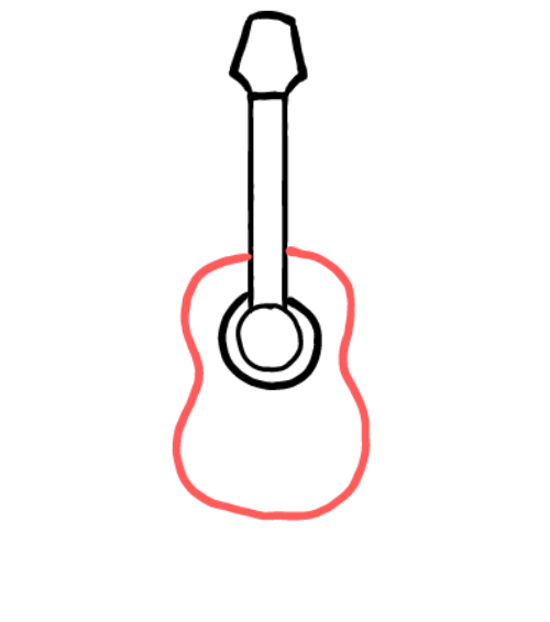  how to draw step by step guitar drawing easy  - EasystepDrawing