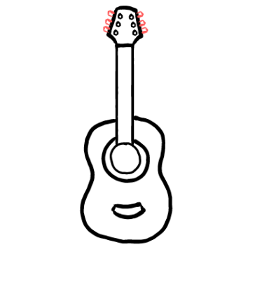  how to draw step by step guitar drawing easy  - EasystepDrawing