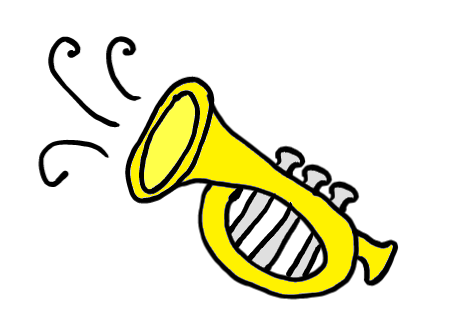 easy step by step trumpet drawing - EasystepDrawing