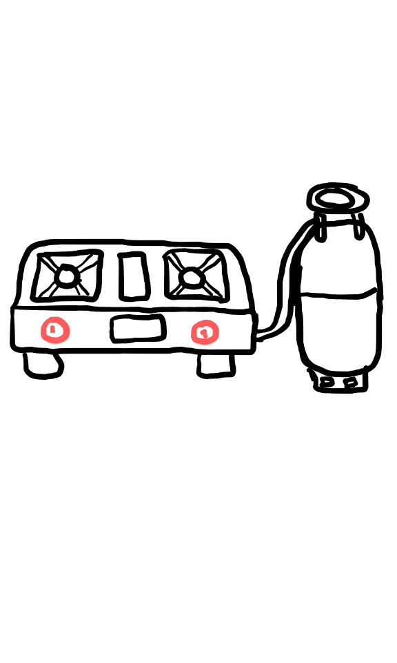  how to draw Gas Cylinder and Stove in easy steps - step number : 5 - Easy Step Drawing