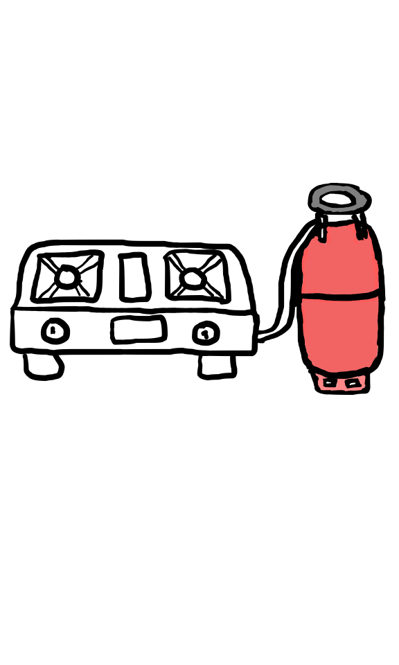  how to draw Gas Cylinder and Stove in easy steps - step number : 6 - Easy Step Drawing