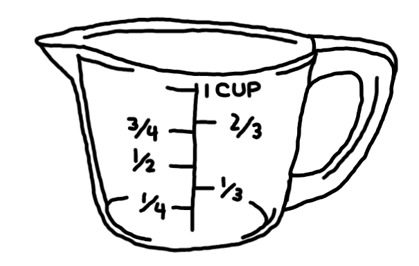 easy step by step Measuring Cup drawing - EasystepDrawing