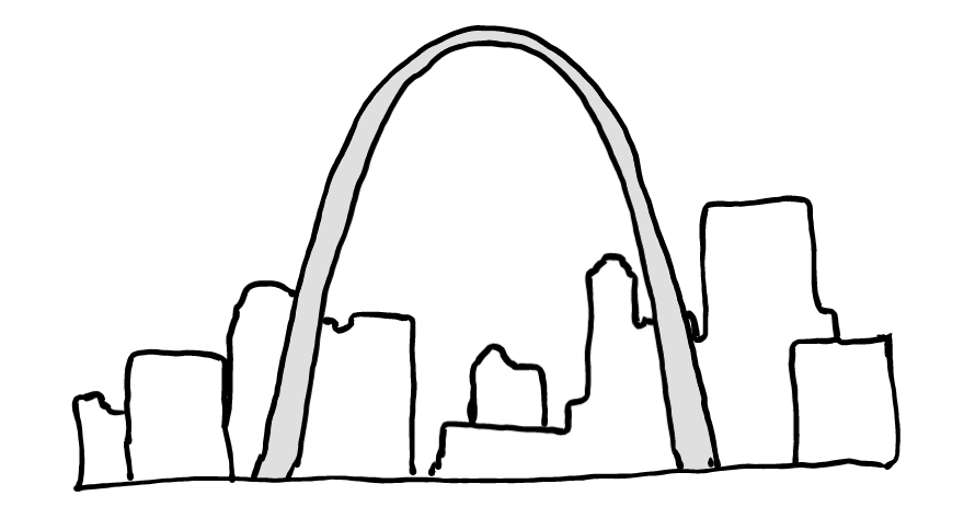 easy step by step gatewayarch drawing - EasystepDrawing