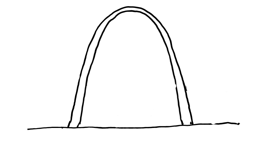  how to draw step by step gatewayarch drawing easy  - EasystepDrawing