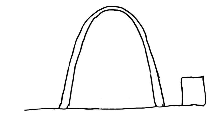  how to draw step by step gatewayarch drawing easy  - EasystepDrawing