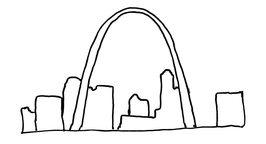  how to draw step by step gatewayarch drawing easy  - EasystepDrawing