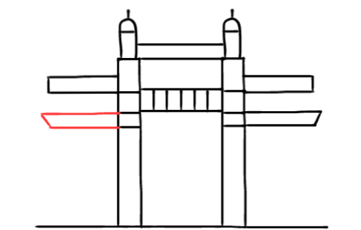  how to draw step by step gatewayofindia drawing easy  - EasystepDrawing