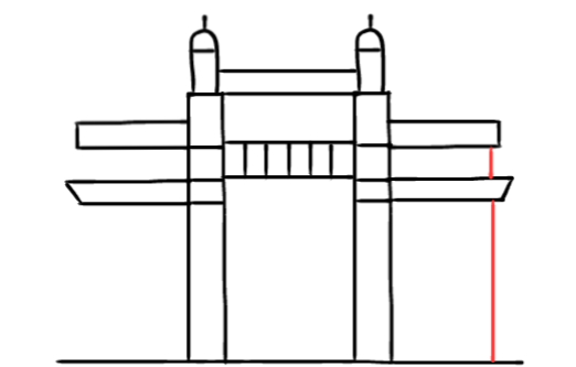  how to draw step by step gatewayofindia drawing easy  - EasystepDrawing