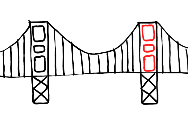  how to draw step by step ggbridge drawing easy  - EasystepDrawing