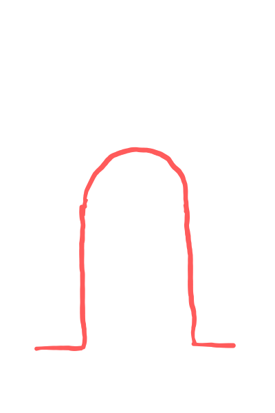  how to draw India Gate Delhi in easy steps - step number : 1 - Easy Step Drawing