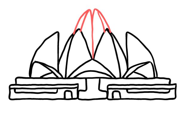  how to draw step by step lotustemple drawing easy  - EasystepDrawing