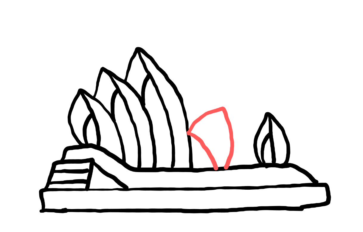  how to draw step by step operahouse drawing easy  - EasystepDrawing