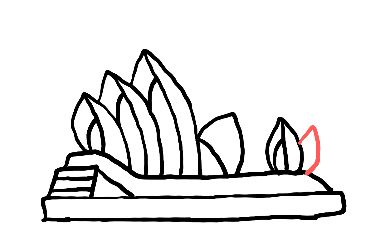  how to draw step by step operahouse drawing easy  - EasystepDrawing