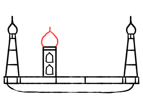  how to draw step by step tajmahal drawing easy  - EasystepDrawing