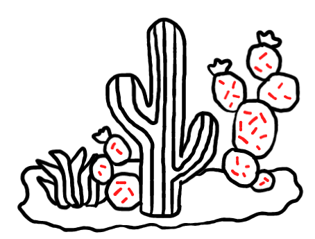  how to draw step by step cactus drawing easy  - EasystepDrawing