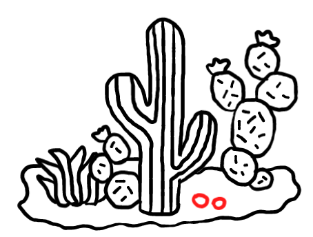  how to draw step by step cactus drawing easy  - EasystepDrawing